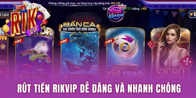 Rút tiền Rikvip