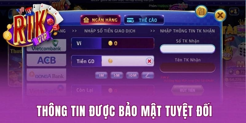 Thông tin được bảo mật tuyệt đối